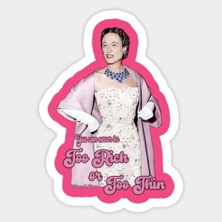 Duchess of Windsor Sticker